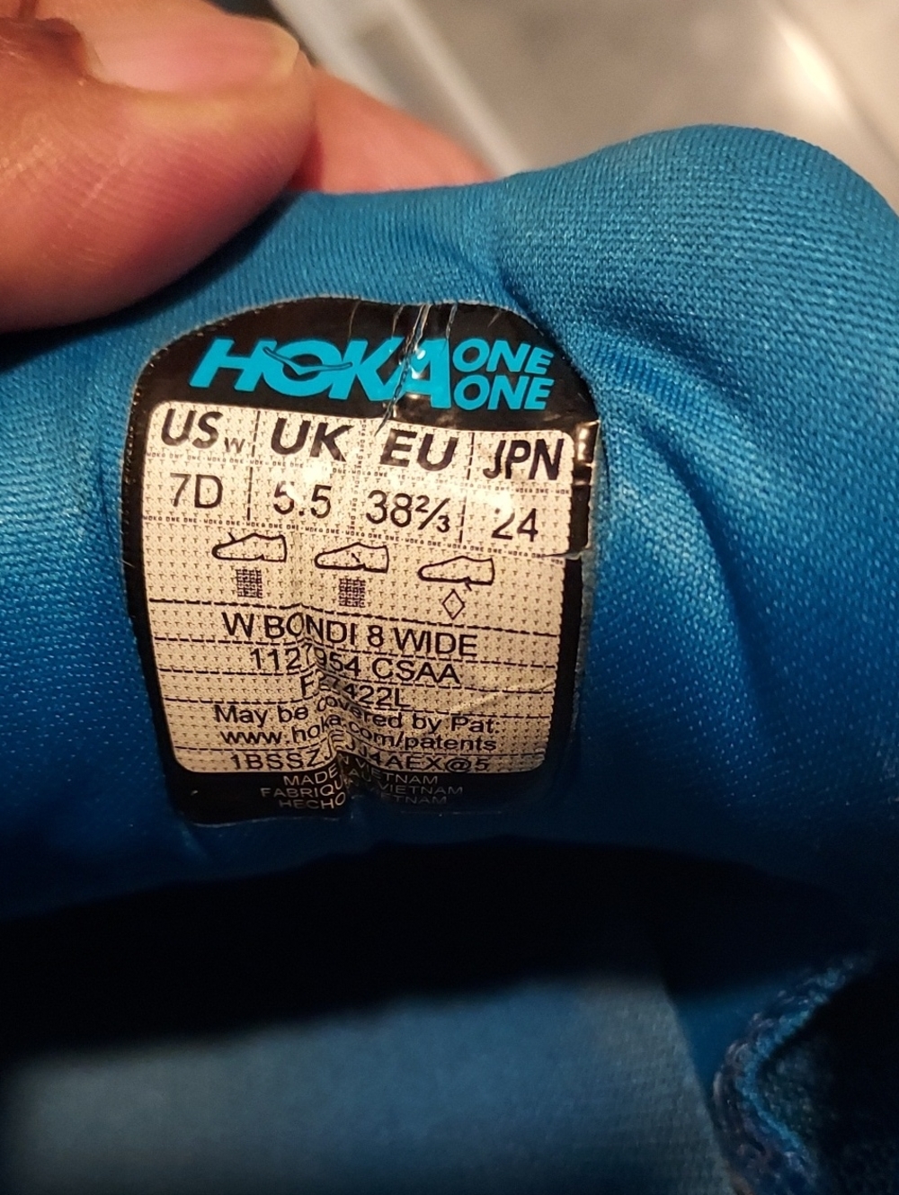 Hoka Women's Teal Pink Orange Athletic Running Shoes Sz 7 - Picture 6 of 7